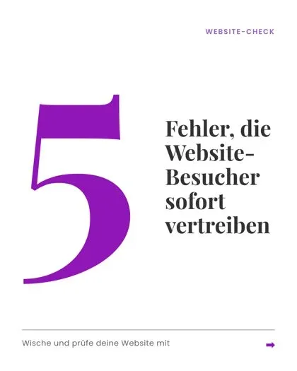 Instagram-Beitrag von Blay-Design: 5 Fehler, die Website-Besucher sofort vertreiben