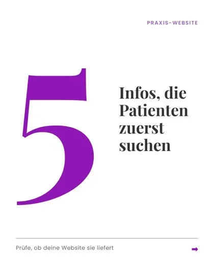 Instagram-Beitrag von Blay-Design: 5 Infos, die Patienten zuerst suchen Instagram-Beitrag von Blay-Design: 5 Infos, die Patienten zuerst suchen