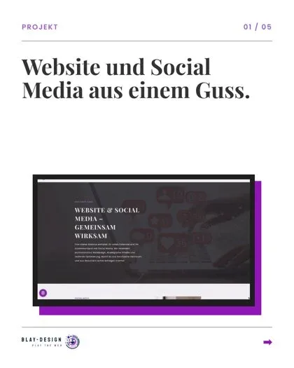Instagram-Beitrag von Blay-Design: Website und Social Media aus einem Guss Instagram-Beitrag von Blay-Design: Website und Social Media aus einem Guss
