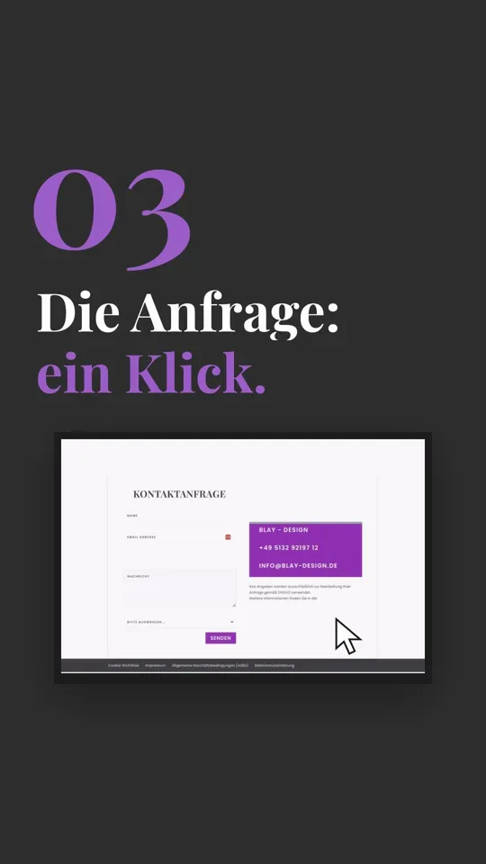 Instagram-Reel von Blay-Design: Die Anfrage – ein Klick Instagram-Reel von Blay-Design: Die Anfrage – ein Klick