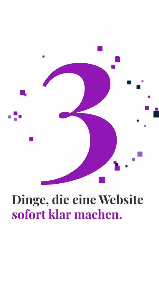 Instagram-Reel von Blay-Design: 3 Dinge, die eine Website sofort klar machen Instagram-Reel von Blay-Design: 3 Dinge, die eine Website sofort klar machen