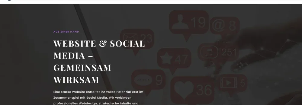 Website blaydesign.de: Website und Social Media – gemeinsam wirksam